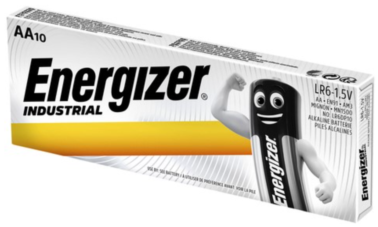Batterij Energizer Industrial AA alkaline doos  a 10 stuks