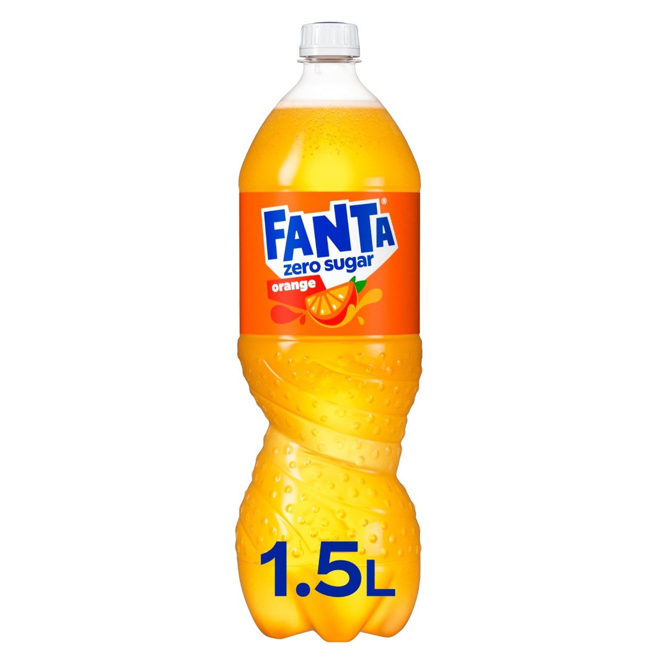 Fanta orange zero fles 1,5 liter