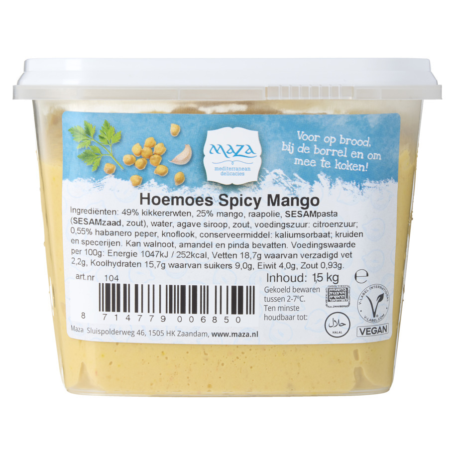 Maza hoemoes spicy mango bak 1.5 kilo
