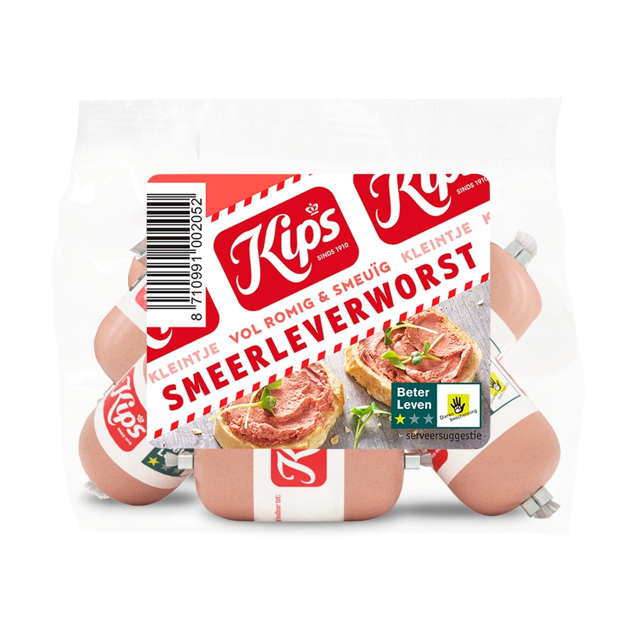 Kips kleintje smeerleverworst 120 gram