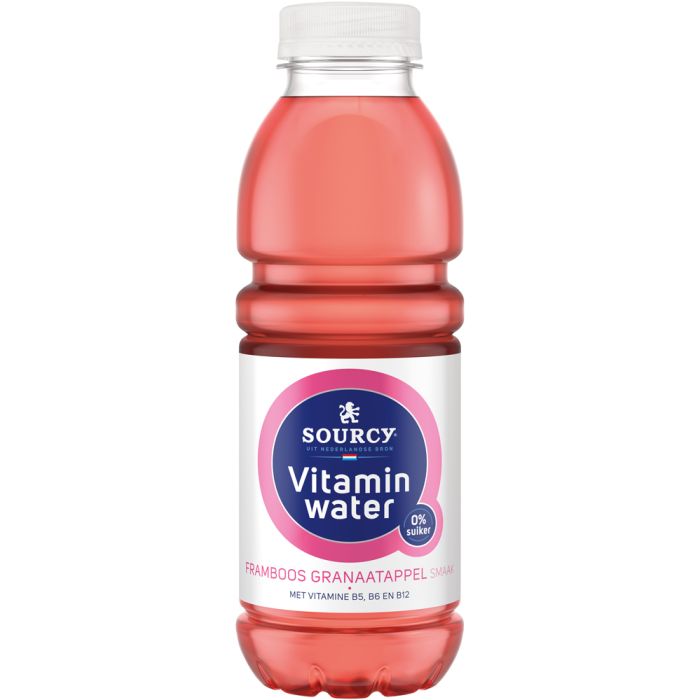 Sourcy vitaminewater framboos granaatappel 0% 6 x 50 cl