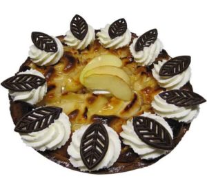 Appeltaart met slagroom - half