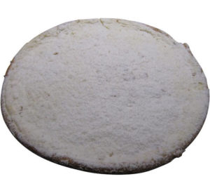 Rijstevlaai met slagroom - half
