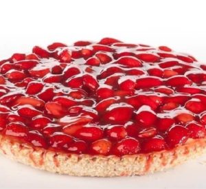 Aardbeienvlaai bladerdeeg - half