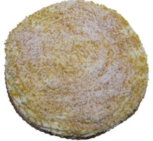 Abrikozenvlaai met slagroom - heel