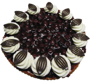 Kersenvlaai met slagroom - heel