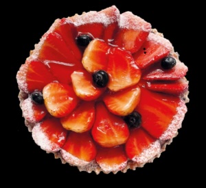 Aardbeien carre 5/6 pers met slagroom
