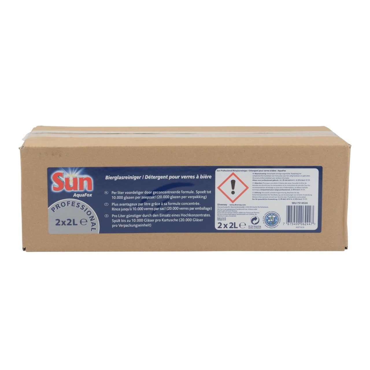 Sun bierglasreiniger aquafox 2 zakken x 2 liter