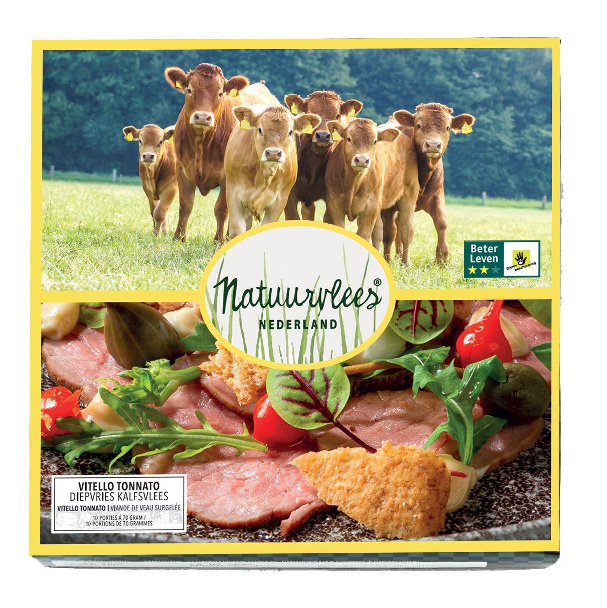 Natuurvlees kalfs vitello tonato 10 x 70 gram