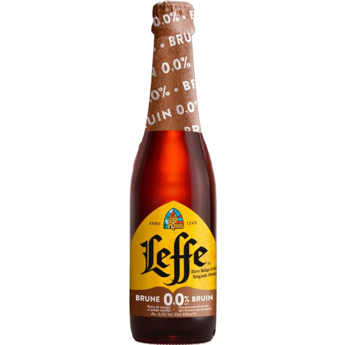 Leffe bruin 0.0% bier 24 stuks