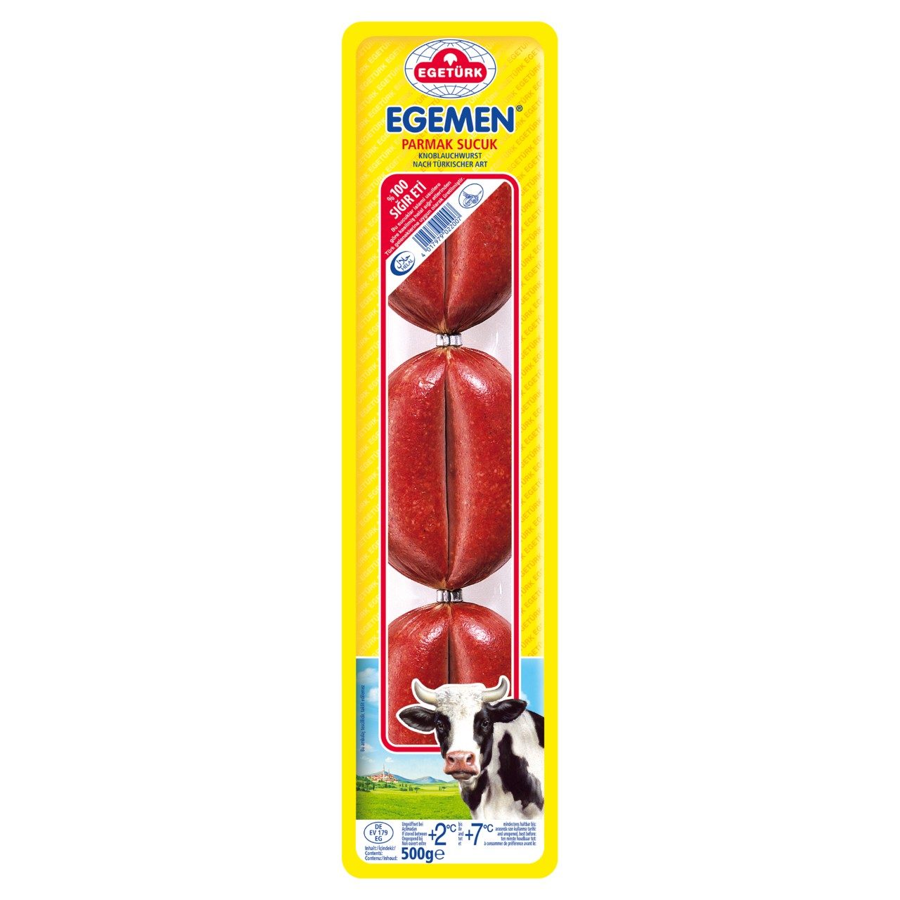 Knoflookworst egemen halal 500 gram