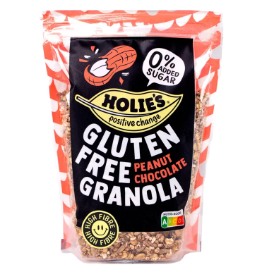 Holie's granola glutenfree peanut chocolate pak 330 gram